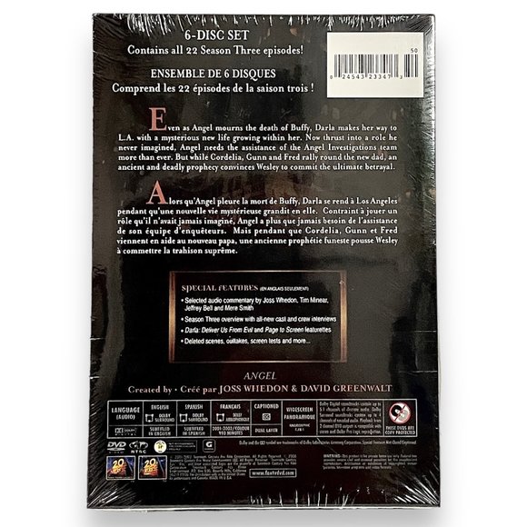 ๐ ANGEL ~ 2 DVD BOX SETS ~ SEASONS 2 + 3 ~ Audio: ENGLISH + FRENCH + SPANISH - Picture 7 of 8